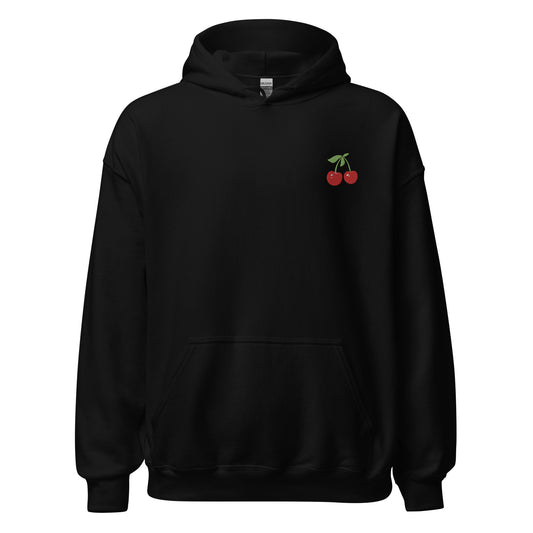 Cherry Embroidered Unisex Hoodie