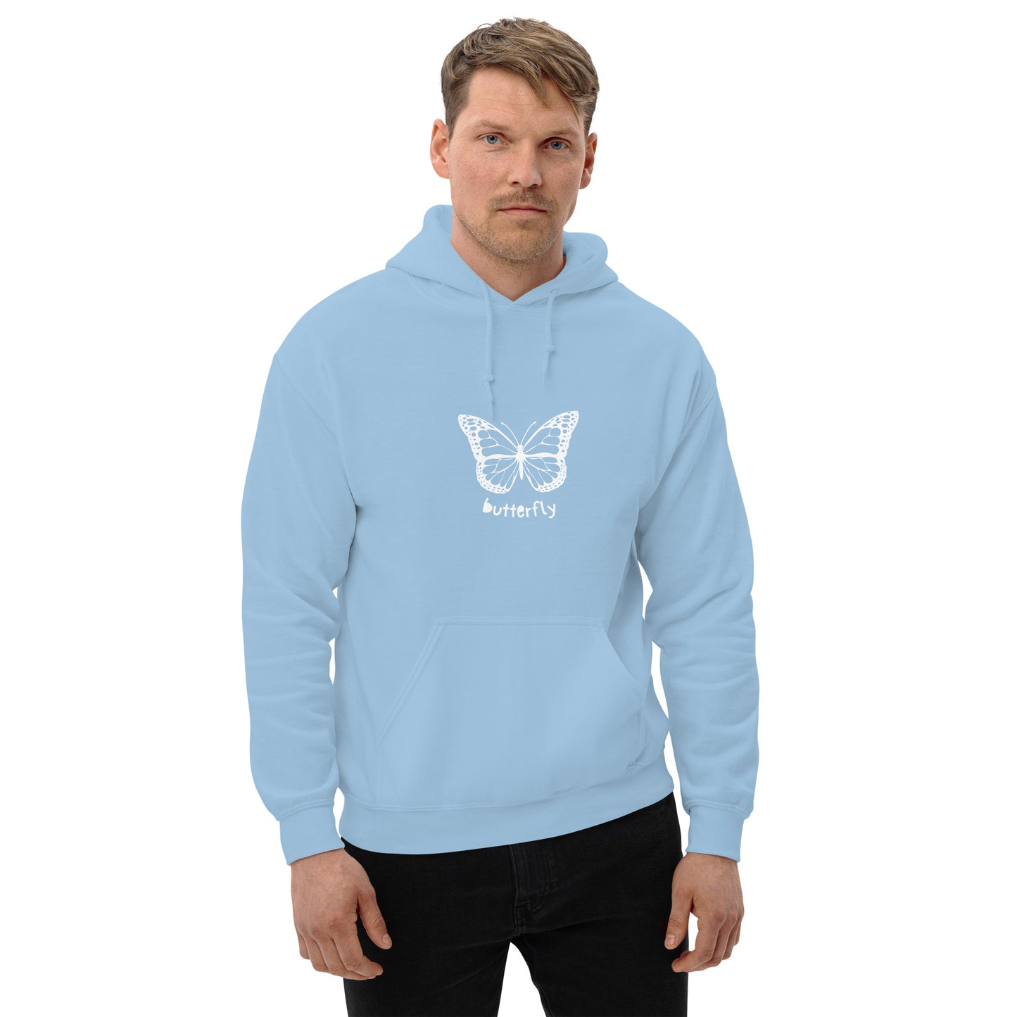 White Butterfly Unisex Hoodie