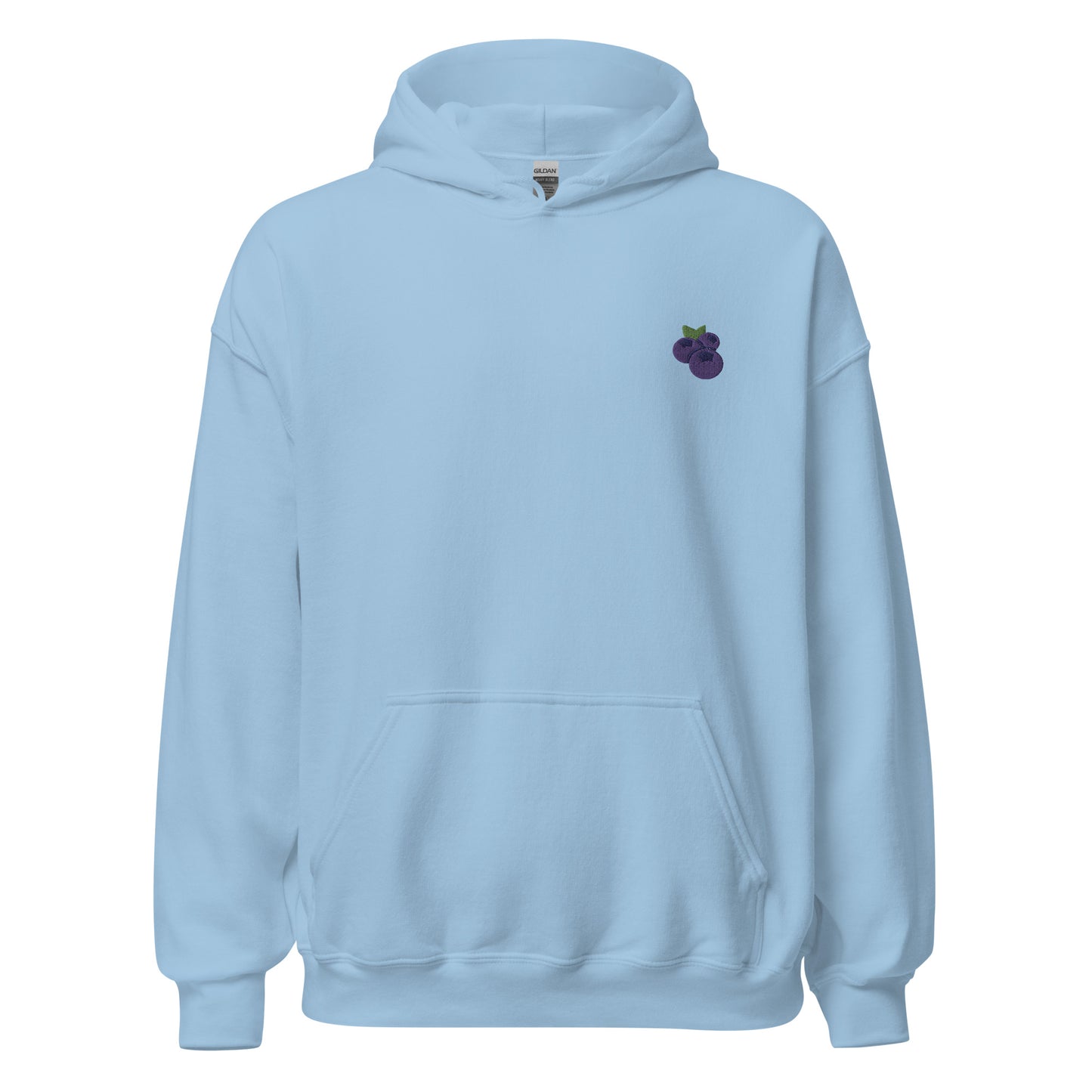 Blueberries Embroidered Unisex Hoodie