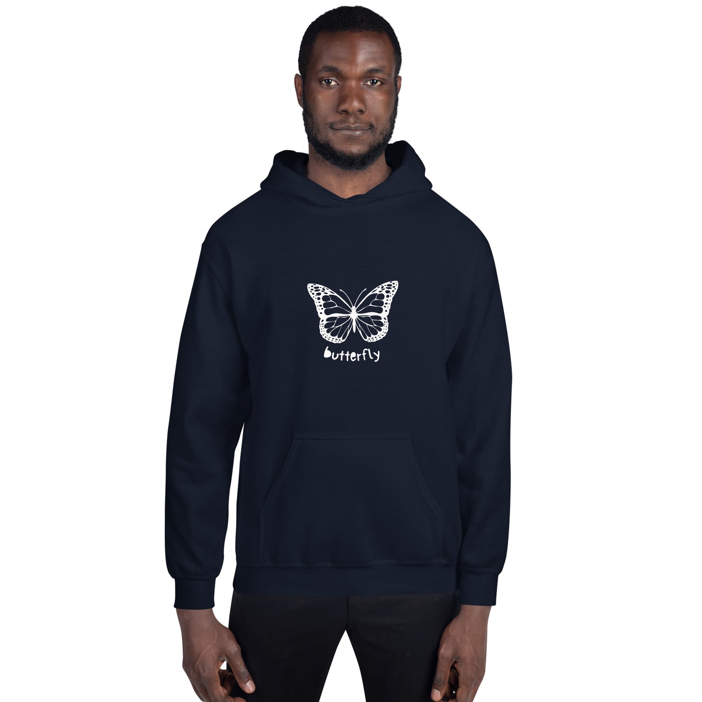 White Butterfly Unisex Hoodie