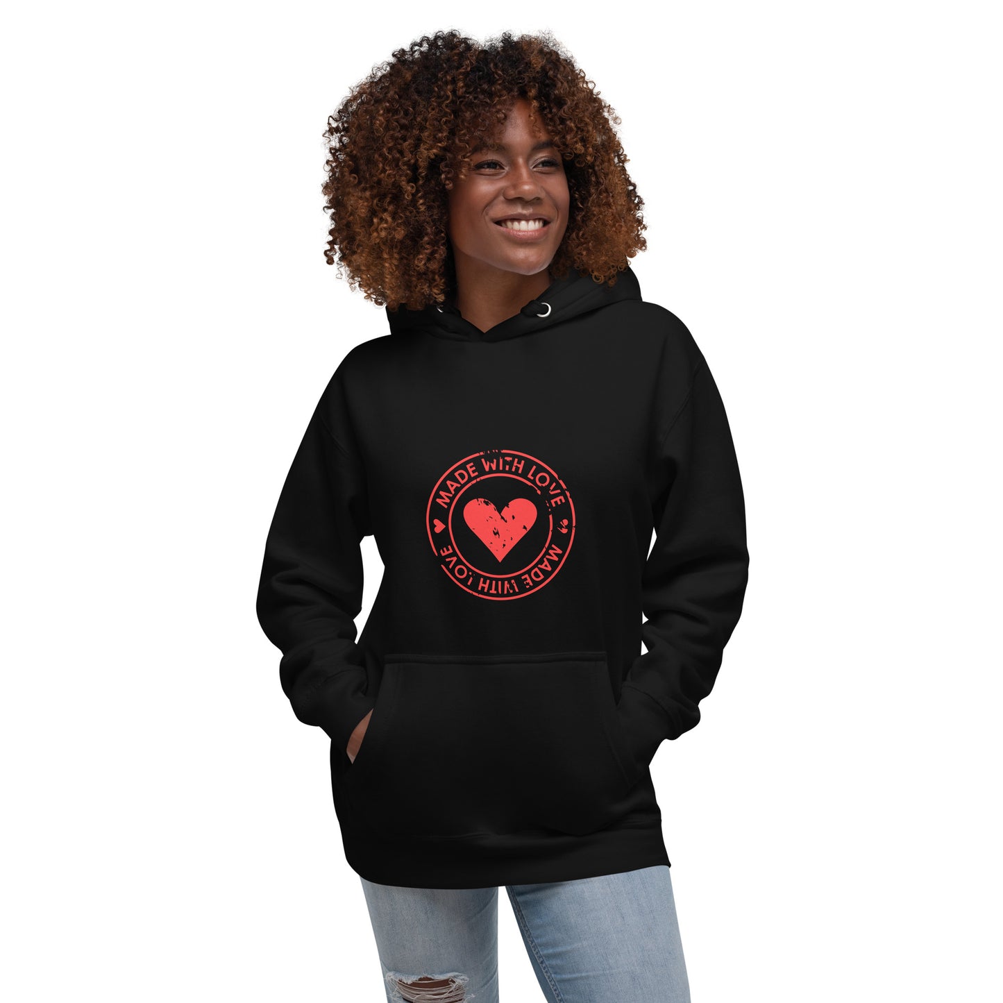 Red Heart Unisex Hoodie