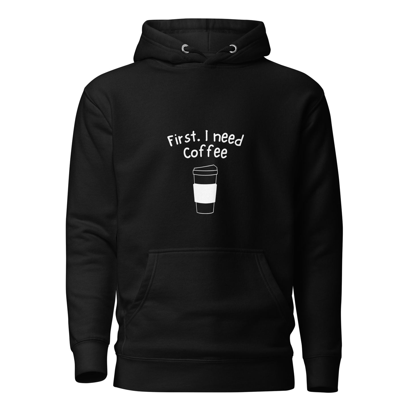 Coffee White Unisex Hoodie