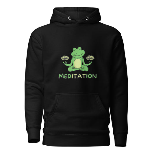 Frog Meditation Unisex Hoodie