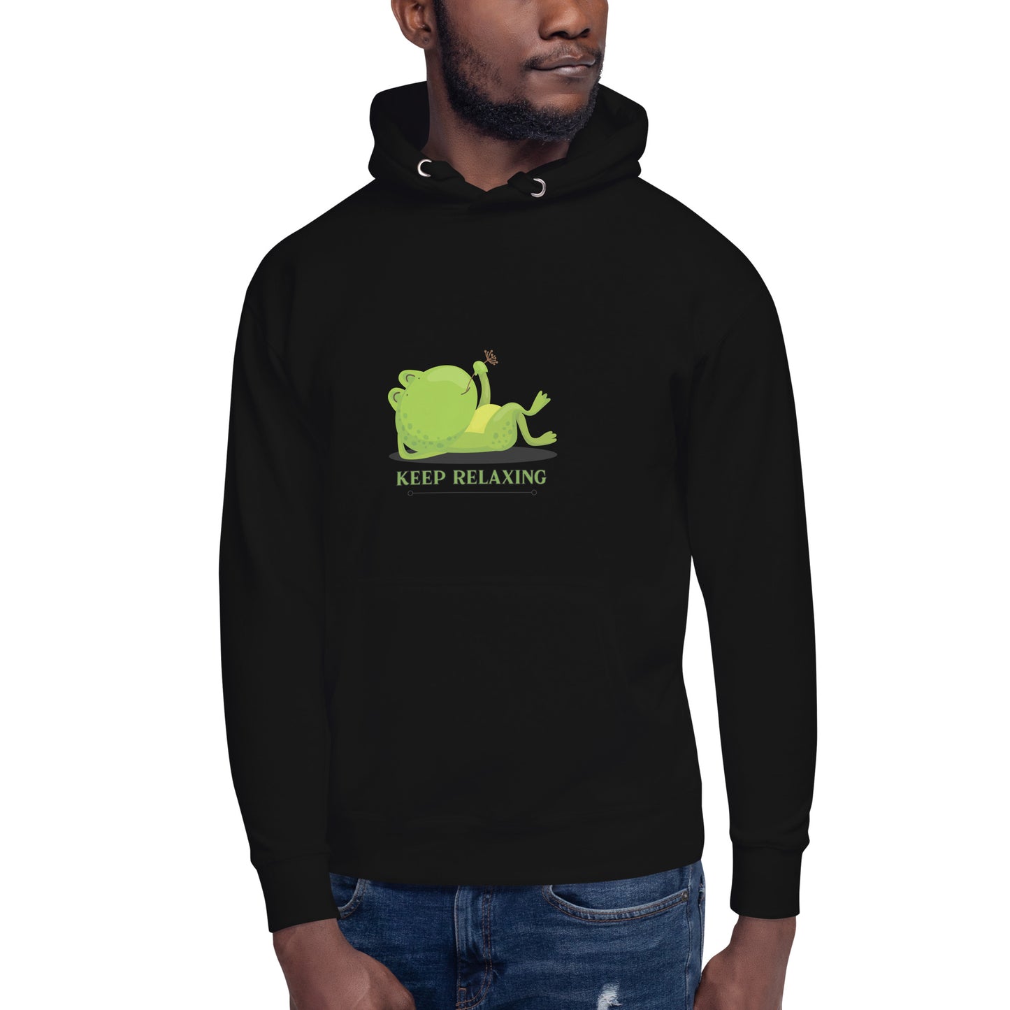 Keep Relaxing Frog Unisex Hoodie