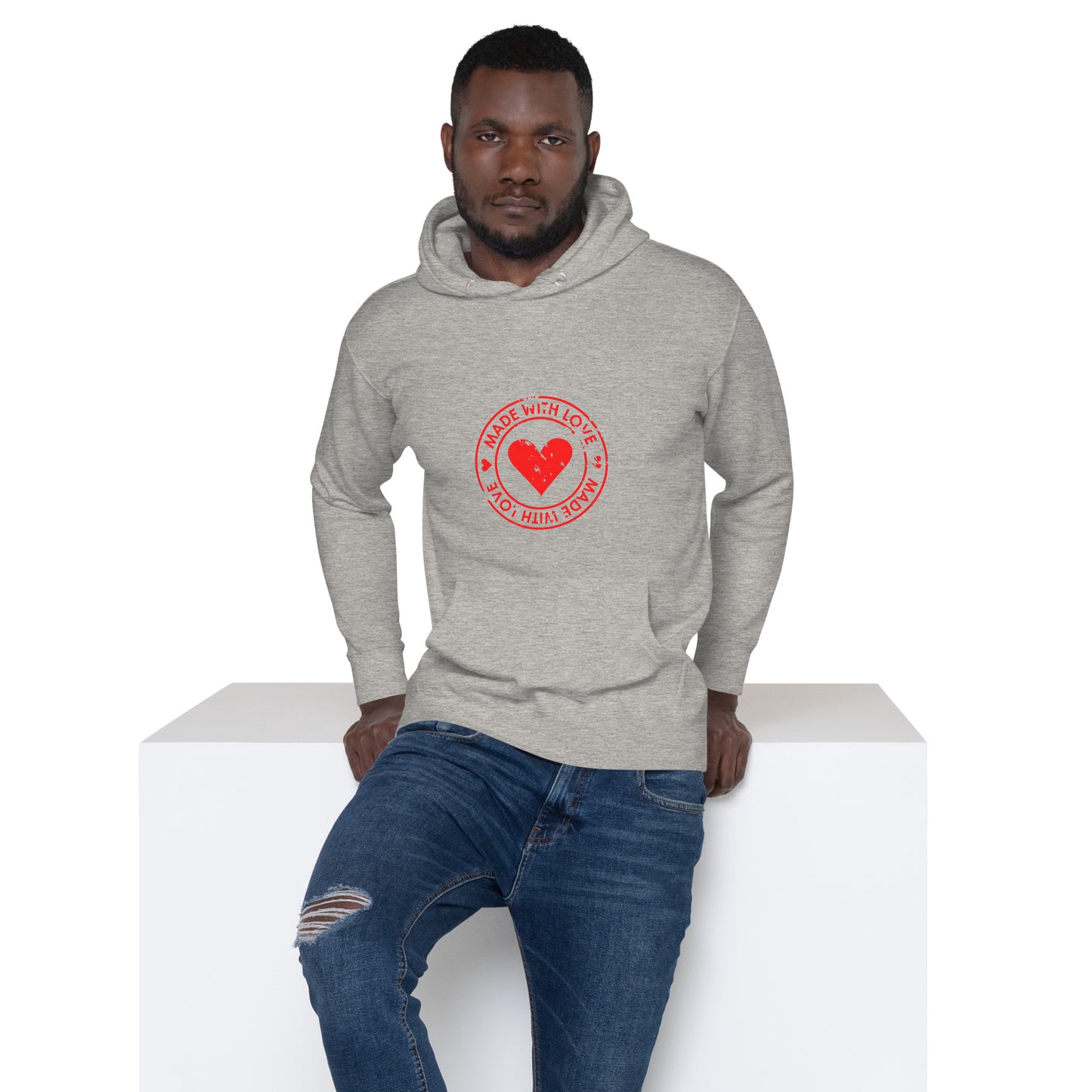 Red Heart Unisex Hoodie