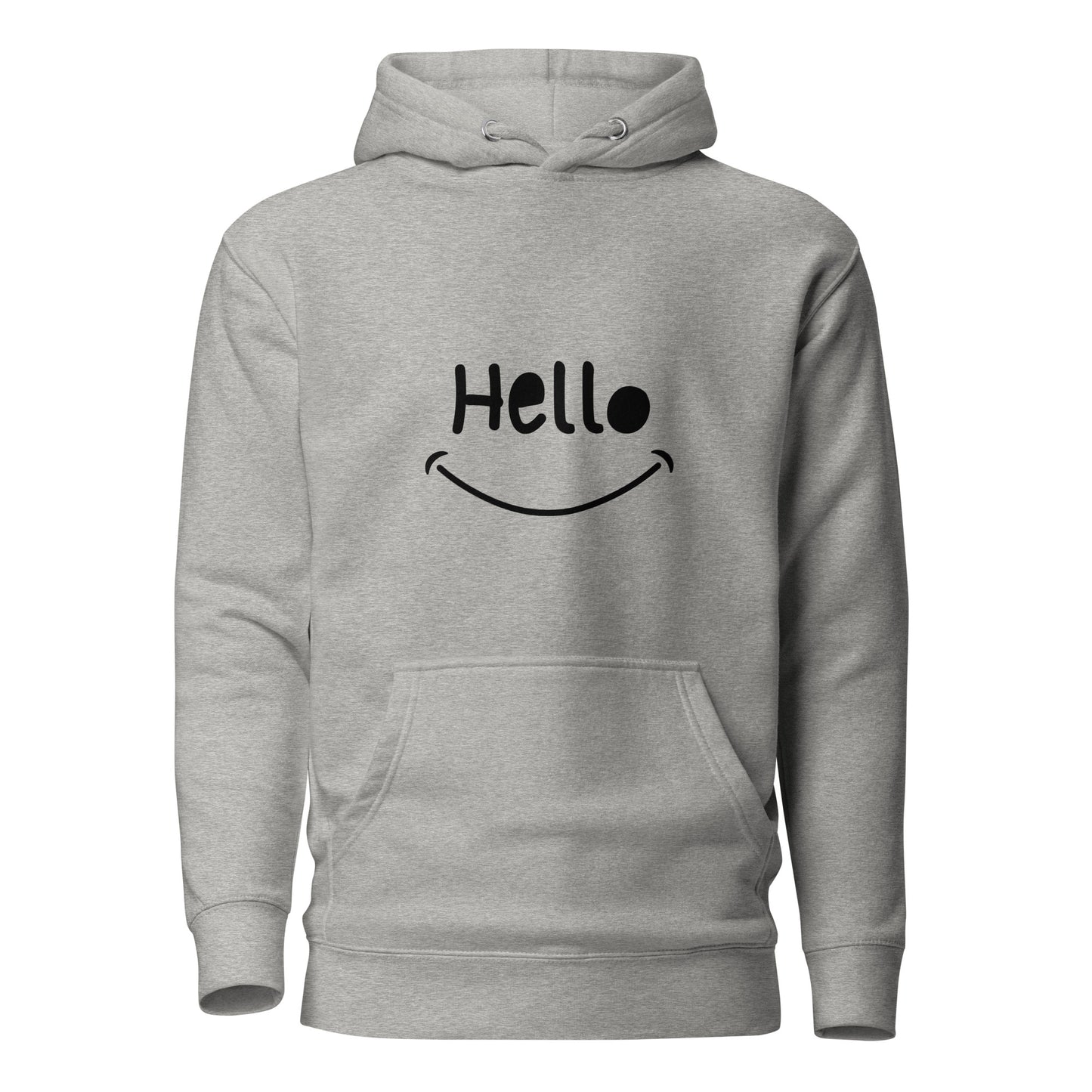 Hello Black Unisex Hoodie