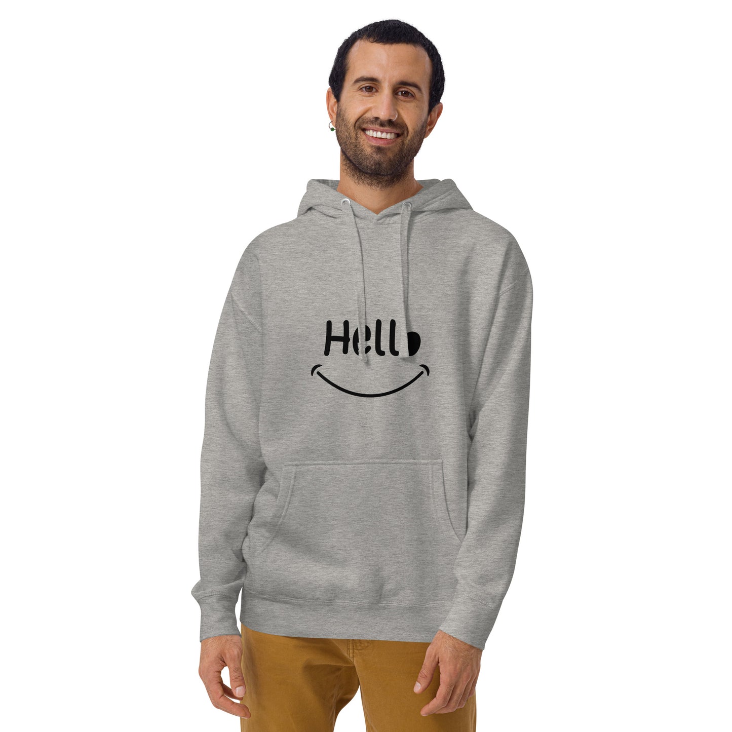 Hello Black Unisex Hoodie