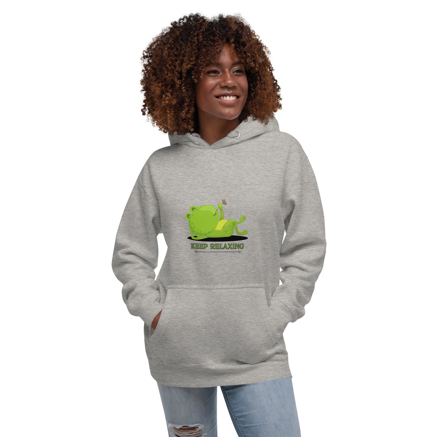 Keep Relaxing Frog Unisex Hoodie