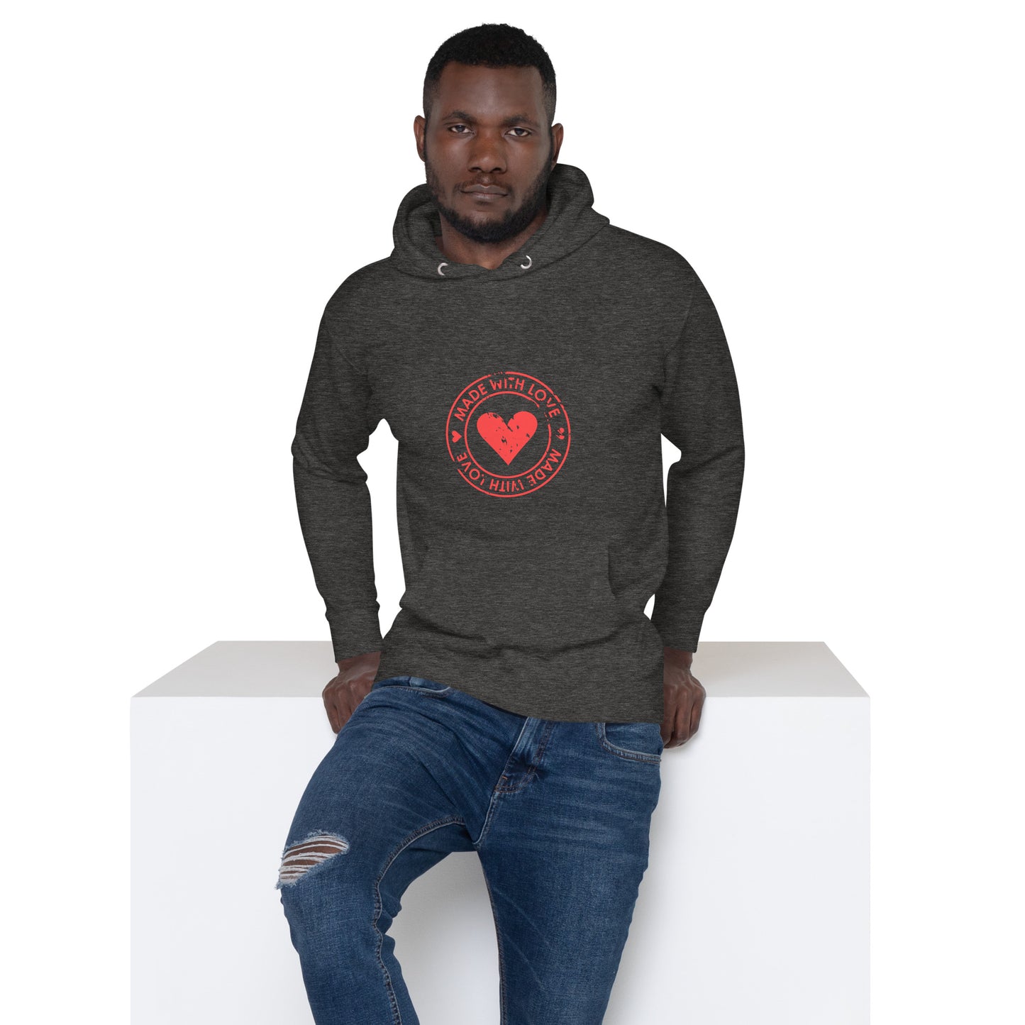 Red Heart Unisex Hoodie