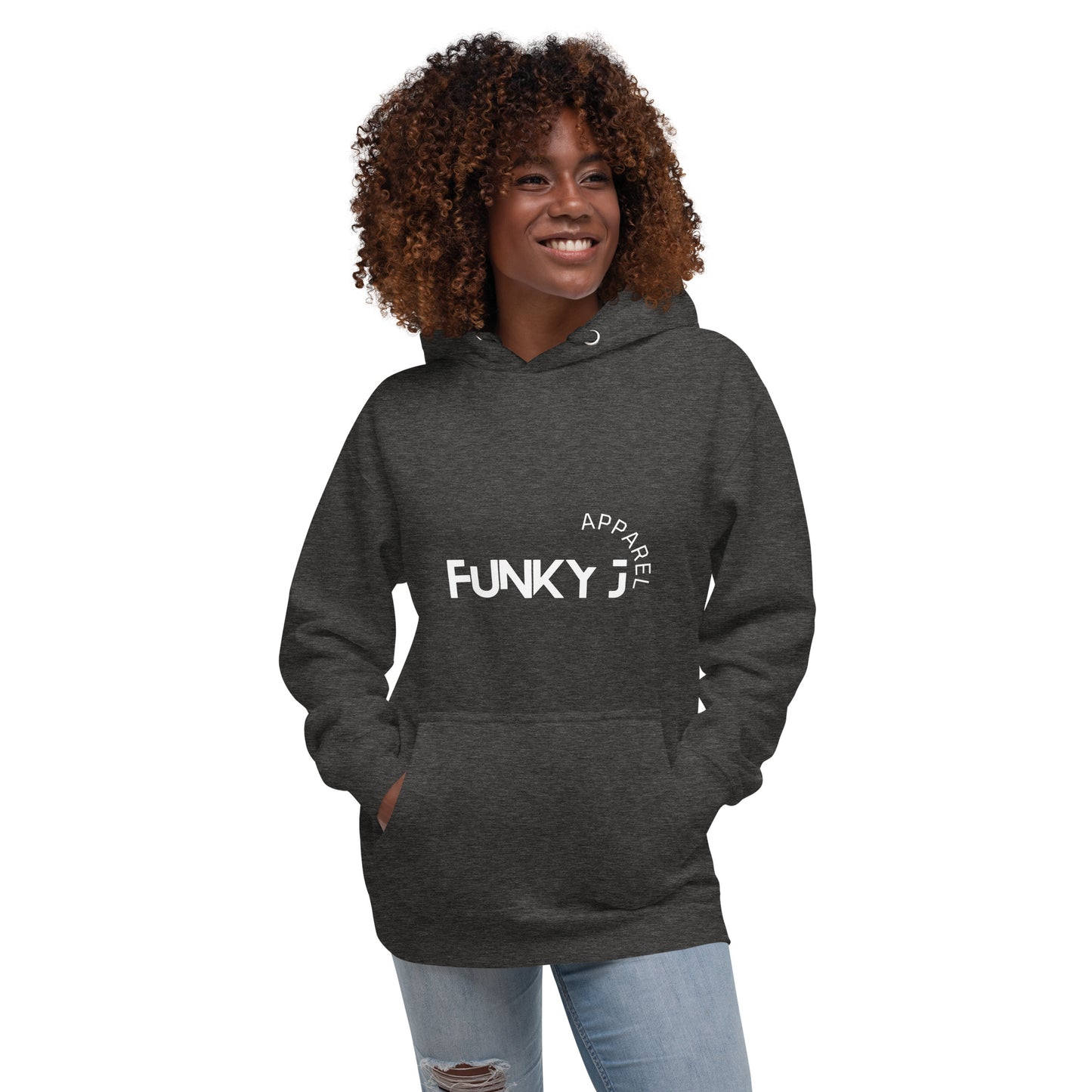 Funky White Unisex Hoodie