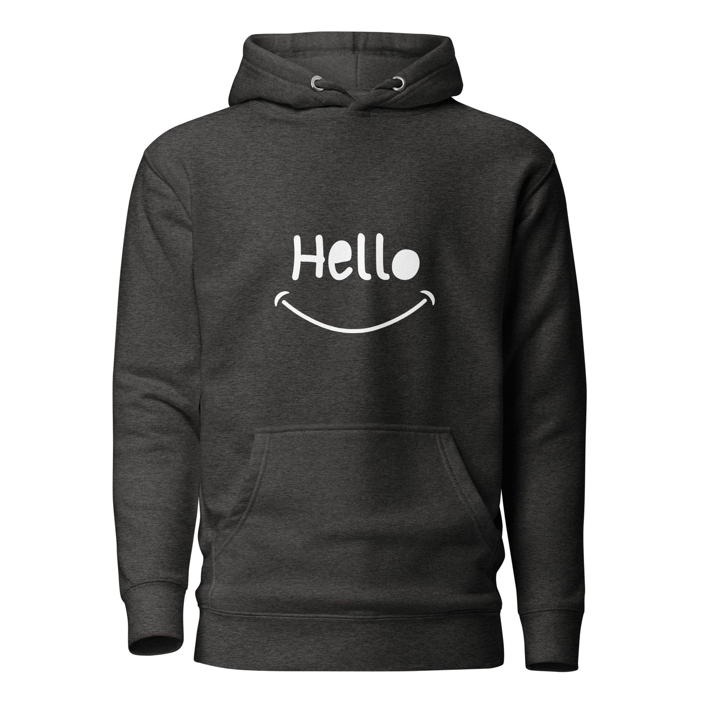 Hello White Unisex Hoodie