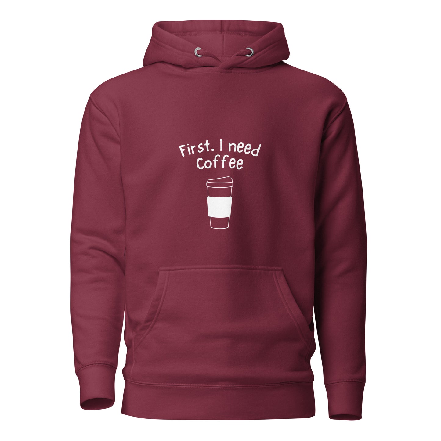 Coffee White Unisex Hoodie