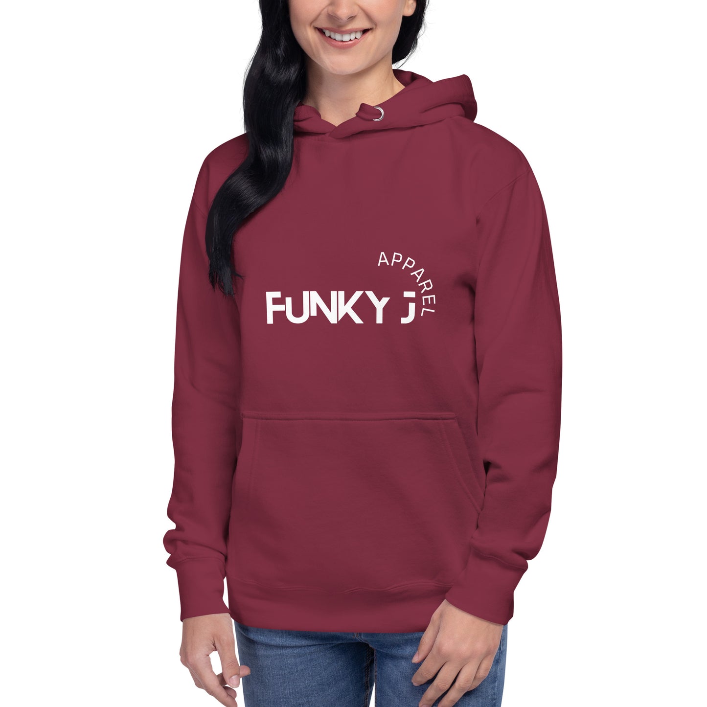 Funky White Unisex Hoodie