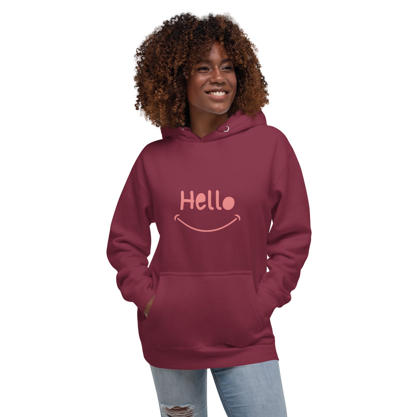 Hello Pink Unisex Hoodie