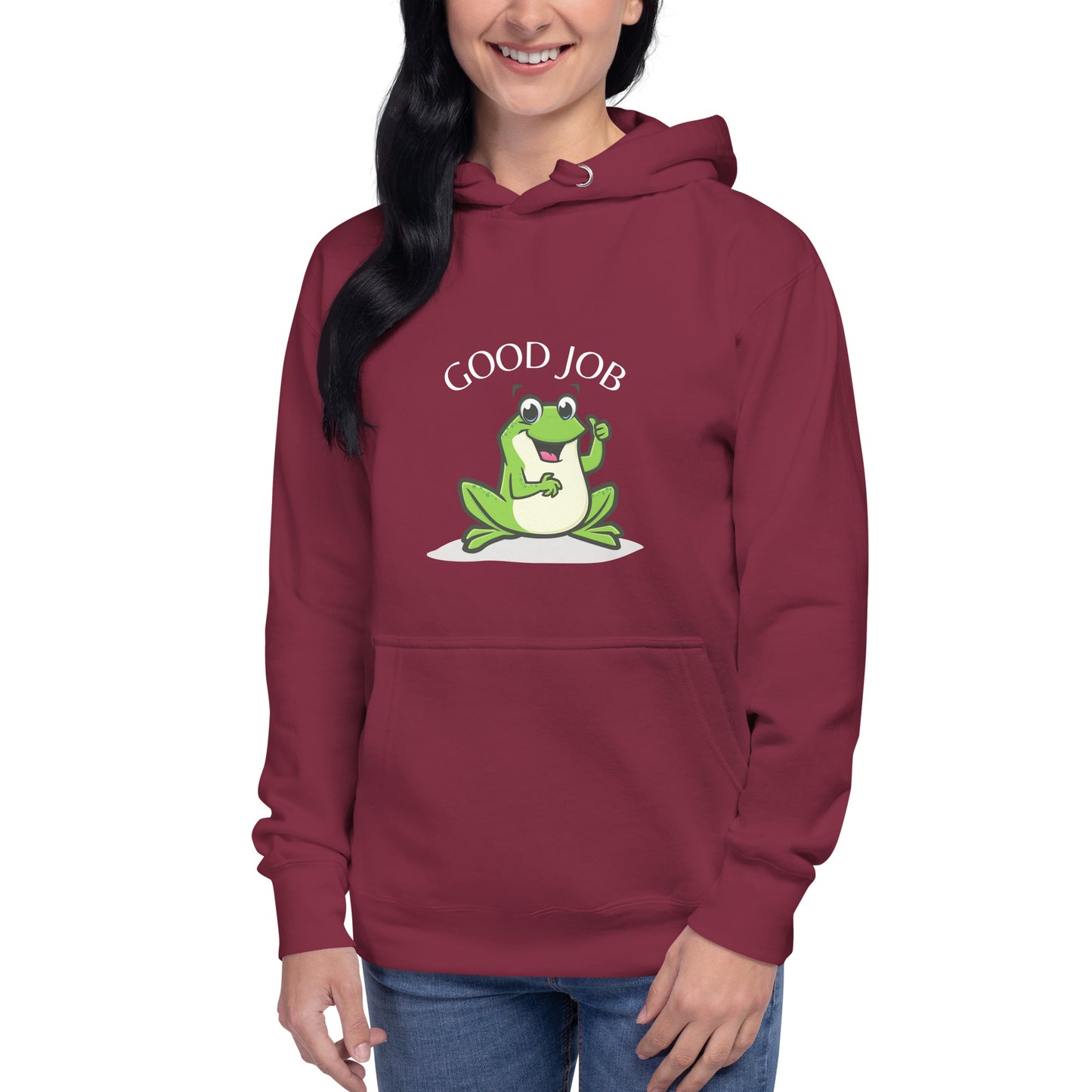 Frog Good Job Unisex Hoodie