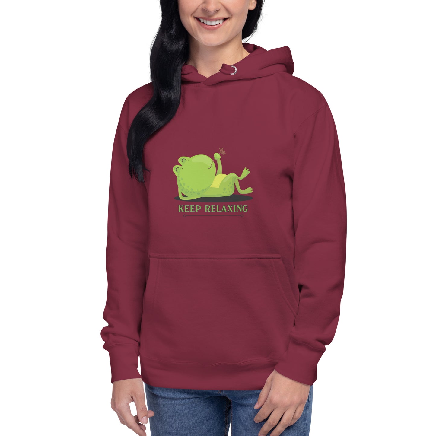 Keep Relaxing Frog Unisex Hoodie