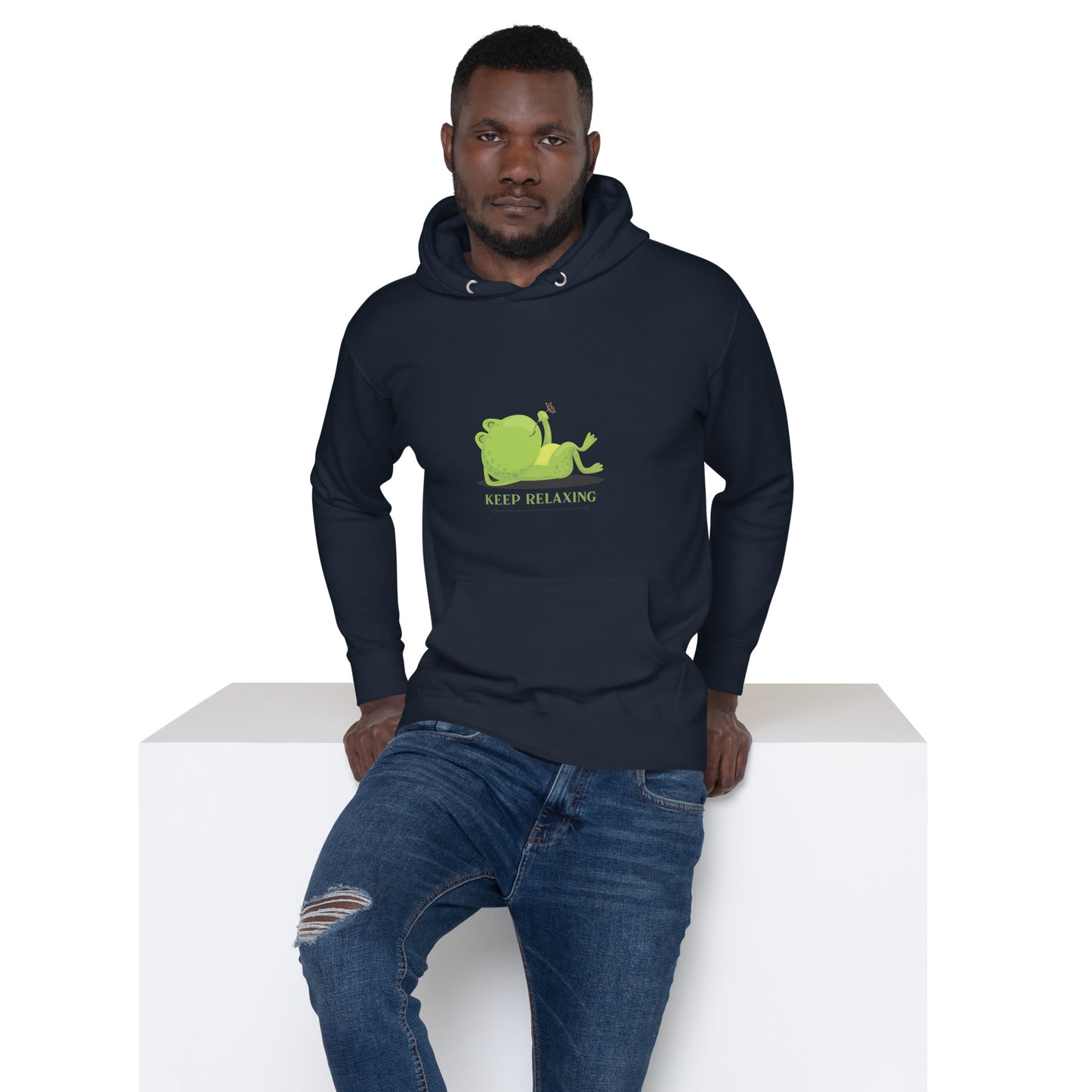 Keep Relaxing Frog Unisex Hoodie