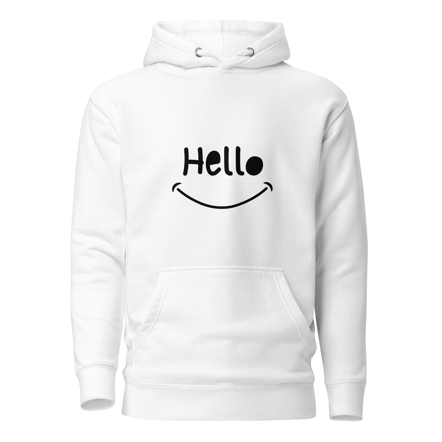 Hello Black Unisex Hoodie