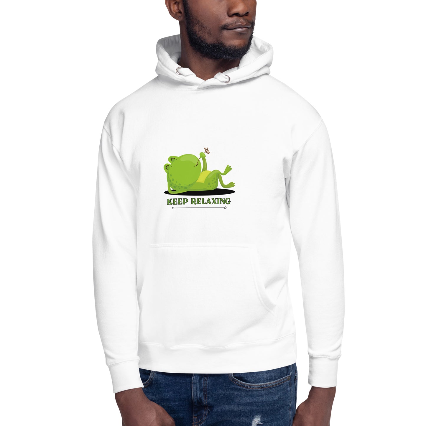 Keep Relaxing Frog Unisex Hoodie